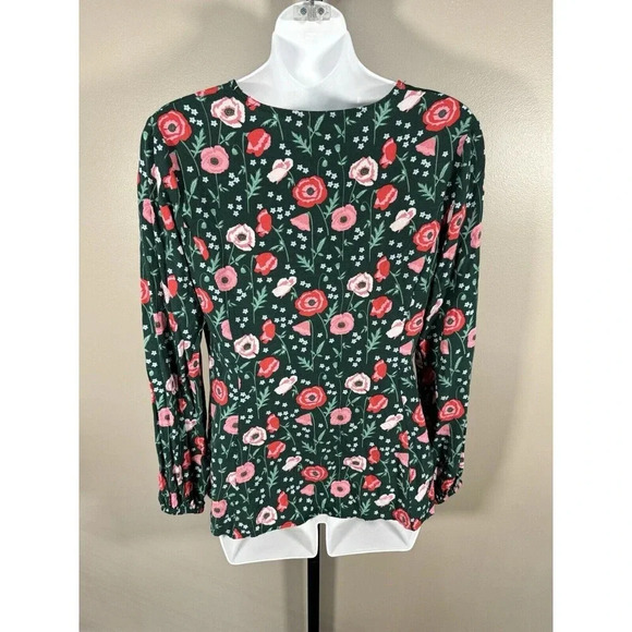 Matilda Jane Long Sleeve Button Front Top Size S FLORAL - Picture 4 of 7